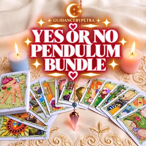 Ja oder Nein Pendel-Set-Lesung mit Tarot- und Lenormandkarten