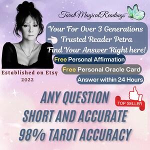 Tarotkartenlegen | Schnelles Tarotlesen mit 1 Frage | Kurzes und präzises Tarotlesen | Inklusive persönlicher Bestätigung