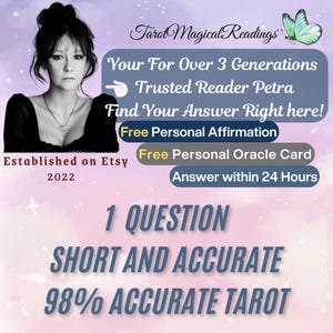 Lectura de Tarot 1 Pregunta | Lectura breve y precisa | Respuesta detallada de 8 a 10 oraciones | Orientación rápida, honesta y personalizada, 98% de precisión.