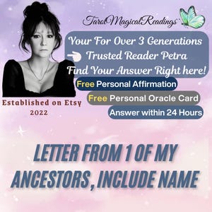 Lettera di guida spirituale dal mio antenato | Lettera canalizzata personalizzata | Regalo di affermazione personale e biglietto oracolare | Servizi di posta elettronica Etsy
