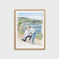 Custom Watercolor Portrait From Photo, Handpainted Wedding Venue Portrait, Family Portrait Painting, In loving Memory Gift, Couple gift product logo