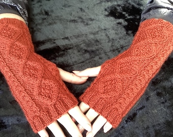 Hand Knitted Fingerless Gloves