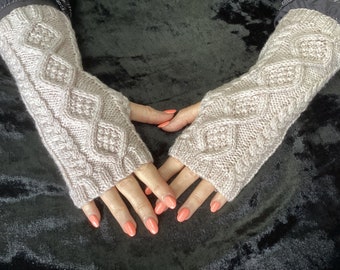 Hand Knitted Fingerless Gloves