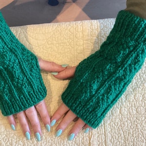 Hand Knitted Fingerless Gloves