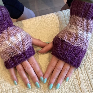 Hand Knitted Fingerless Gloves