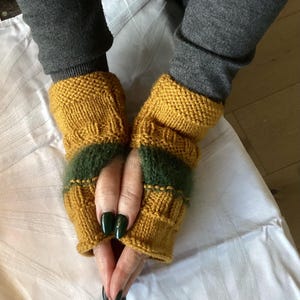 Hand Knitted Fingerless Gloves