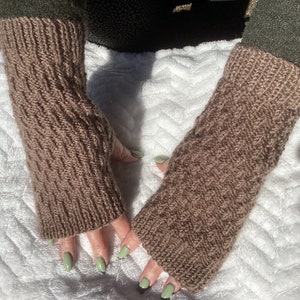 Hand Knitted Fingerless Gloves