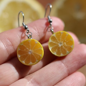 Earrings 2 half lemon Lime Stud Earrings//Fruit Earrings/Cute Earrings/Lime Stud Earrings