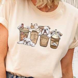 English Bulldog Bull Dog Coffee T-Shirt, Bulldog Lover Gift