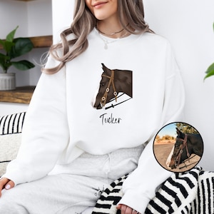 【GRAVER】23FW★ FAST HORSE Sweatshirt GRAVER]☆FAST HORSE SWEATSHIRT Daydreamer Running Horses