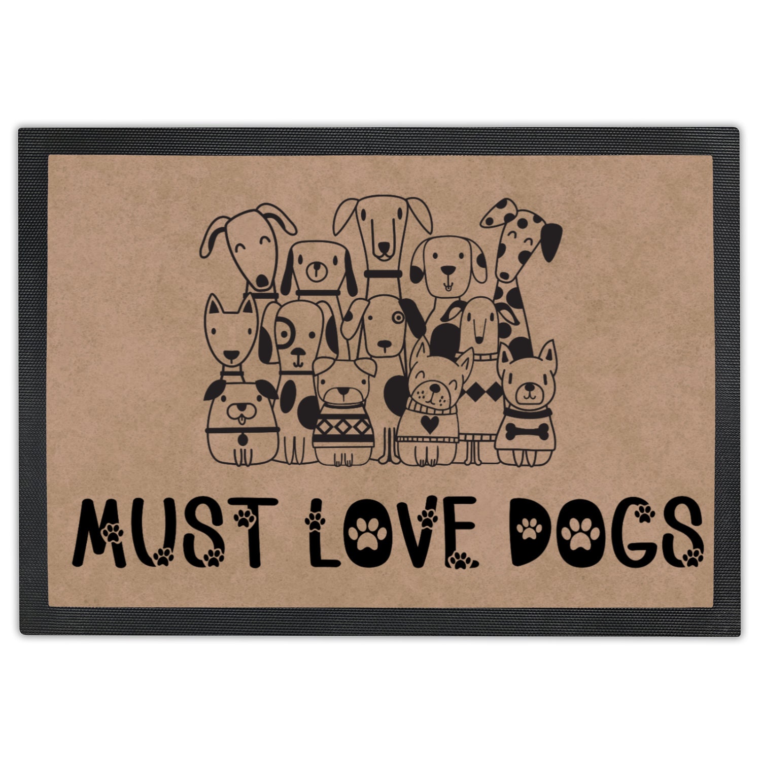 Mud Pie Puppy Collection Must Love Dogs Door Mat