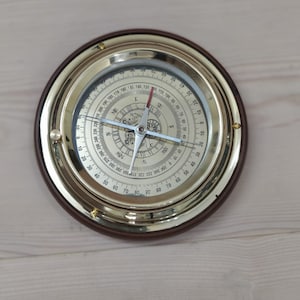 Boussole cadran solaire en laiton, boussole cadran solaire personnalisée, boussole carte des routes des mers 6 po. avec boîte, boussole à gravure personnalisée, parfaite pour offrir