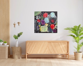 Peinture acrylique sur toile - Fait à la main