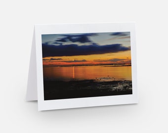 Firth of Forth at Dusk - Thank You Card/ Greetings Card door Dylan Parry-Davies DPDNature