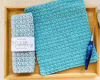 Vaatdoek Gehaakt patroon Washandje Gemakkelijke washandje voor beginners Schotel mini Handdoek voor VS VK termen Keuken haken doe-het-zelf knutselen Cadeau voor moeder leraar