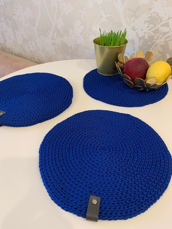 Set of Crochet Placemats Crochet Table Mats Crochet Etsy