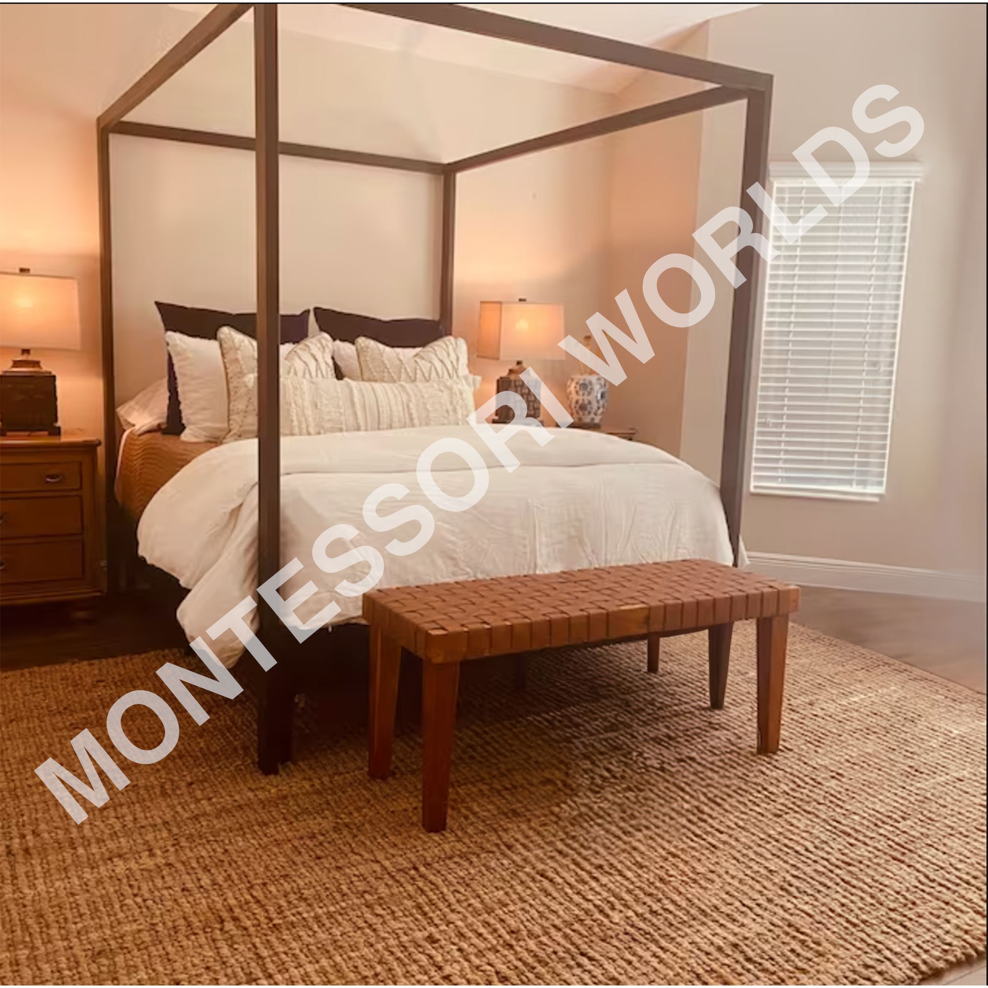 Queen Size Canopy Bed Canopy Bed Bed Frame Canopy Bed With Headboard ...