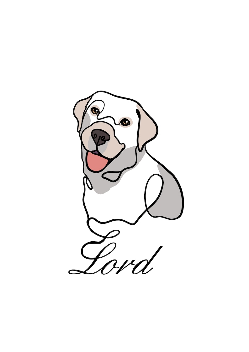 Custom Dog One Line Art Personalized One Line Art Custom Line Drawing custom-dog-one-line-art-personalized-one-line-art-custom-line-drawing