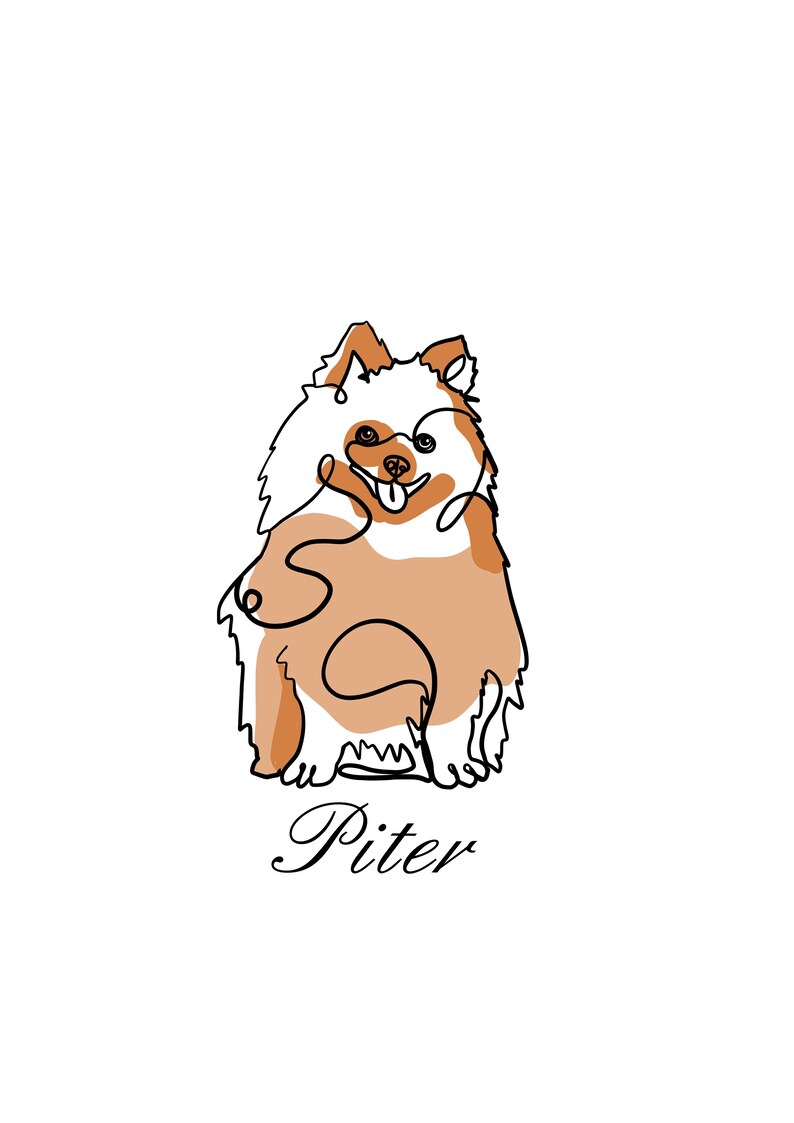 Custom Dog One Line Art Personalized One Line Art Custom Line Drawing custom-dog-one-line-art-personalized-one-line-art-custom-line-drawing