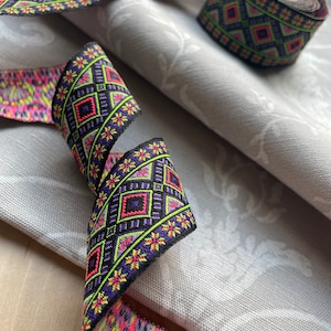 Jacquardband, Webband, Ethno Muster, Boho, Bastelband, DIY
