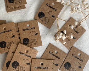 Handmade Paper Hang Tags: Stylish Product Labels with Jute