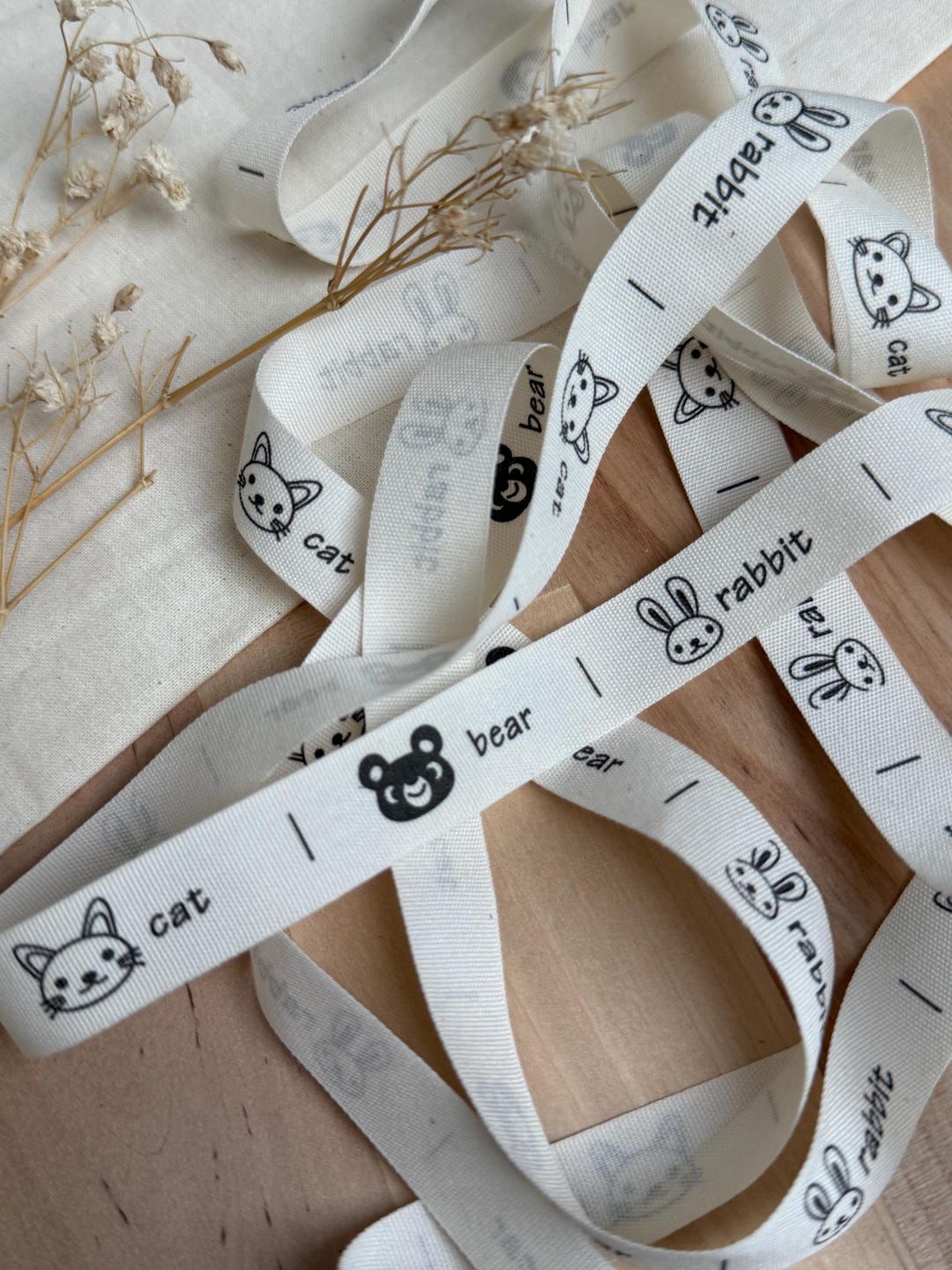 Animal Cotton Ribbon, Handmade Labels, Gift Wrapping - Etsy