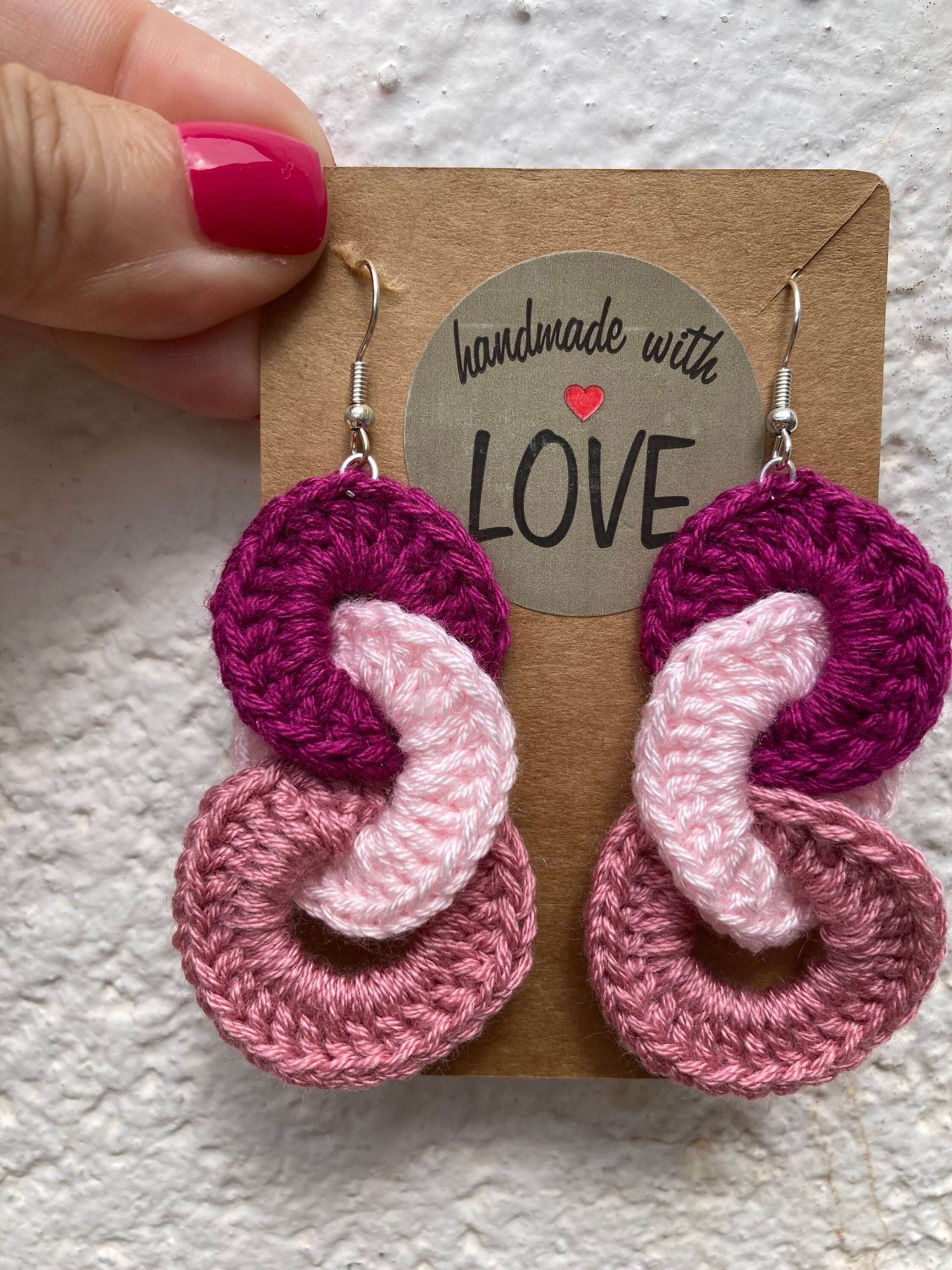 Aretes crochet - Etsy
