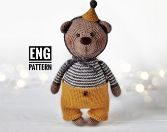 Amigurumi Circus Bear Crochet Pattern (PDF)