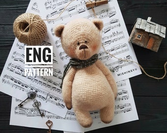 Amigurumi Teddy Bear Crochet Pattern (PDF)