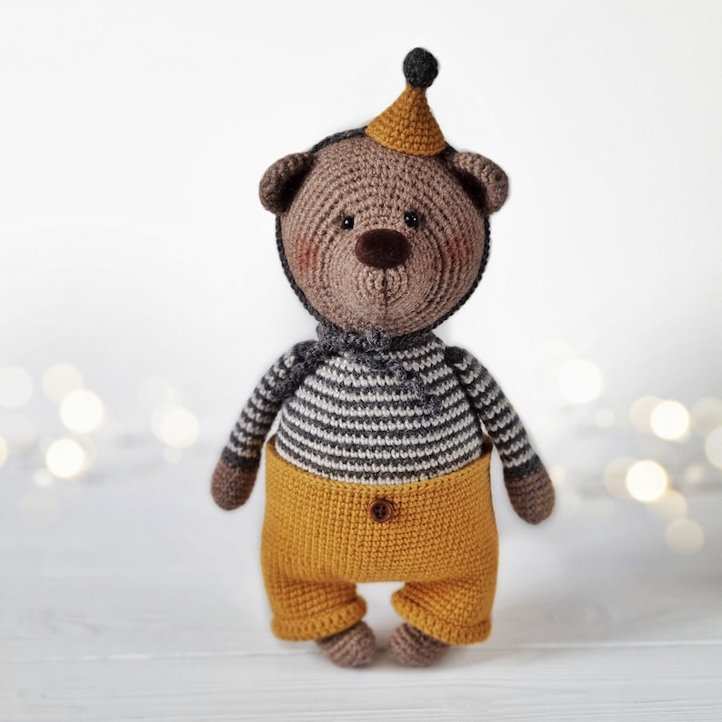 PDF Bear Crochet Pattern Amigurumi Bear Pattern Сircus Bear Etsy