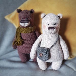Crochet Bear PATTERN PDF in ENGLISH, Bear and She-Bear Crochet Pattern 2 in 1, Pattern by Mishinsy image 2
