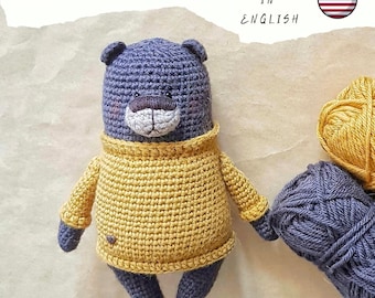 Crochet Bear Amigurumi Pattern: Teddy Bear Tutorial (PDF)