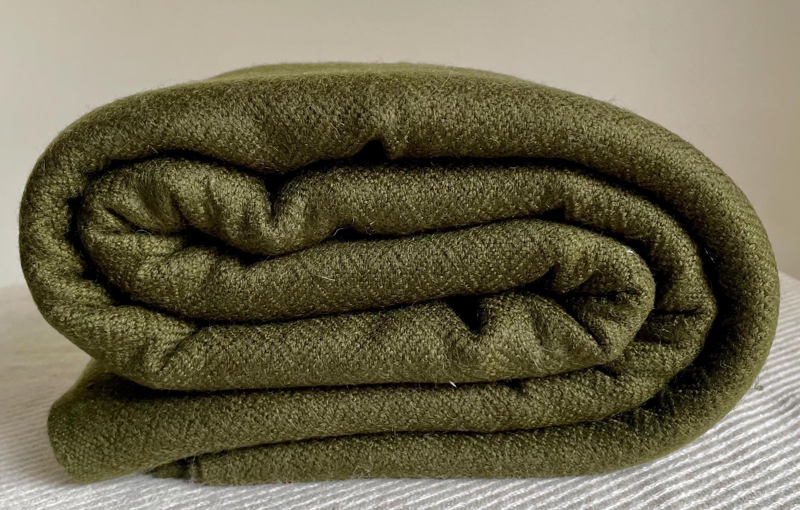 Olive green blanket