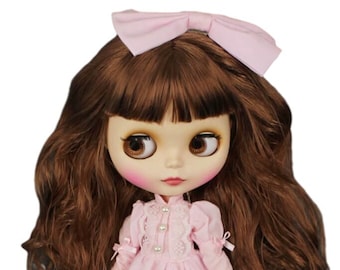 Angela – Premium Custom Neo Blythe Doll with Brown Hair, White Skin & Matte Cute Face
