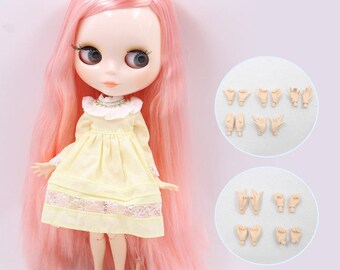 Jackeline – Premium Custom Neo Blythe Doll with Pink Hair, White Skin & Shiny Cute Face
