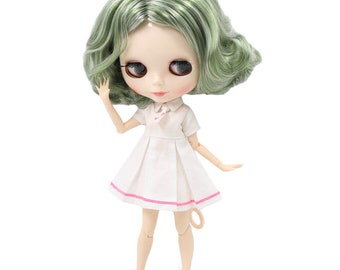 Nylah – Premium Custom Neo Blythe Doll with Multi-Color Hair, White Skin & Shiny Cute Face