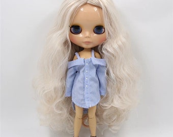 Anne – Premium Custom Neo Blythe Doll with Multi-Color Hair, Tan Skin & Shiny Cute Face