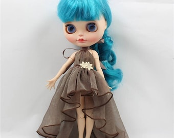 Neo Blythe Doll Chiffon Dress with Flower