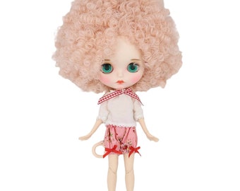 Ruby – Premium Custom Neo Blythe Doll with Pink Hair, White Skin & Matte Pouty Face