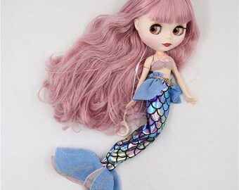 Nina – Premium Custom Neo Blythe Doll with Pink Hair, White Skin & Matte Cute Face
