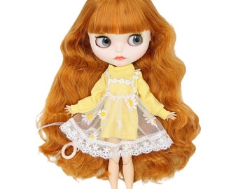 Rose – Premium Custom Neo Blythe Doll with Ginger Hair, White Skin & Matte Cute Face