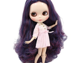 Abigail – Premium Custom Neo Blythe Doll with Multi-Color Hair, White Skin & Shiny Cute Face