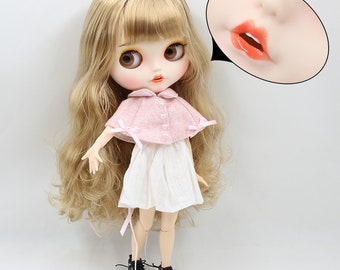 Layla – Premium Custom Neo Blythe Doll with Blonde Hair, White Skin & Matte Smiling Face