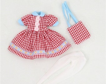 Neo Blythe Doll Vintage Maid Dress With Bag