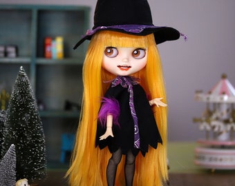 Allegra – Premium Custom Neo Blythe Doll with Ginger Hair, White Skin & Matte Smiling Face