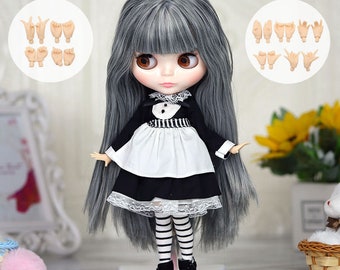 Emma – Premium Custom Neo Blythe Doll with Multi-Color Hair, White Skin & Shiny Cute Face