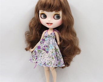 Neo Blythe Doll Summer Multi-Color Floral Dress