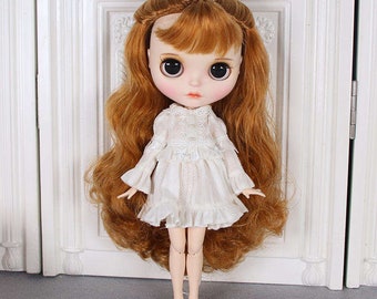 Lilith – Premium Custom Neo Blythe Doll with Ginger Hair, White Skin & Matte Cute Face
