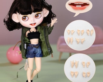 Cybele – Premium Custom Neo Blythe Doll with Brown Hair, White Skin & Matte Smiling Face