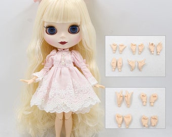 Rachel – Premium Custom Neo Blythe Doll with Blonde Hair, White Skin & Matte Cute Face
